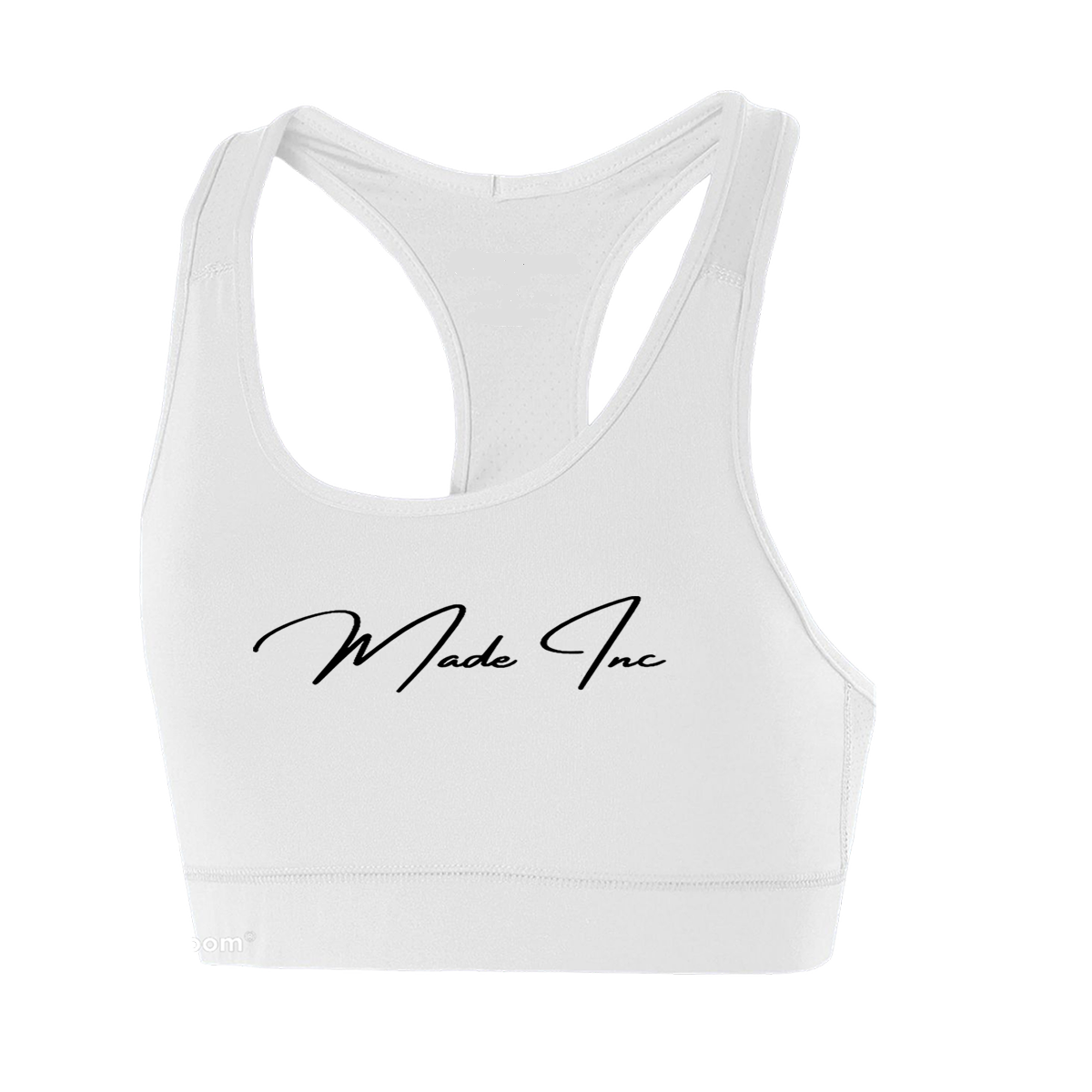 Image of opulent activewear crafted from 92% polyester and 8% spandex wicking pinhole mesh back. Classic fit with keyhole racerback design for timeless elegance and sophisticated charm. by Made Inc 
