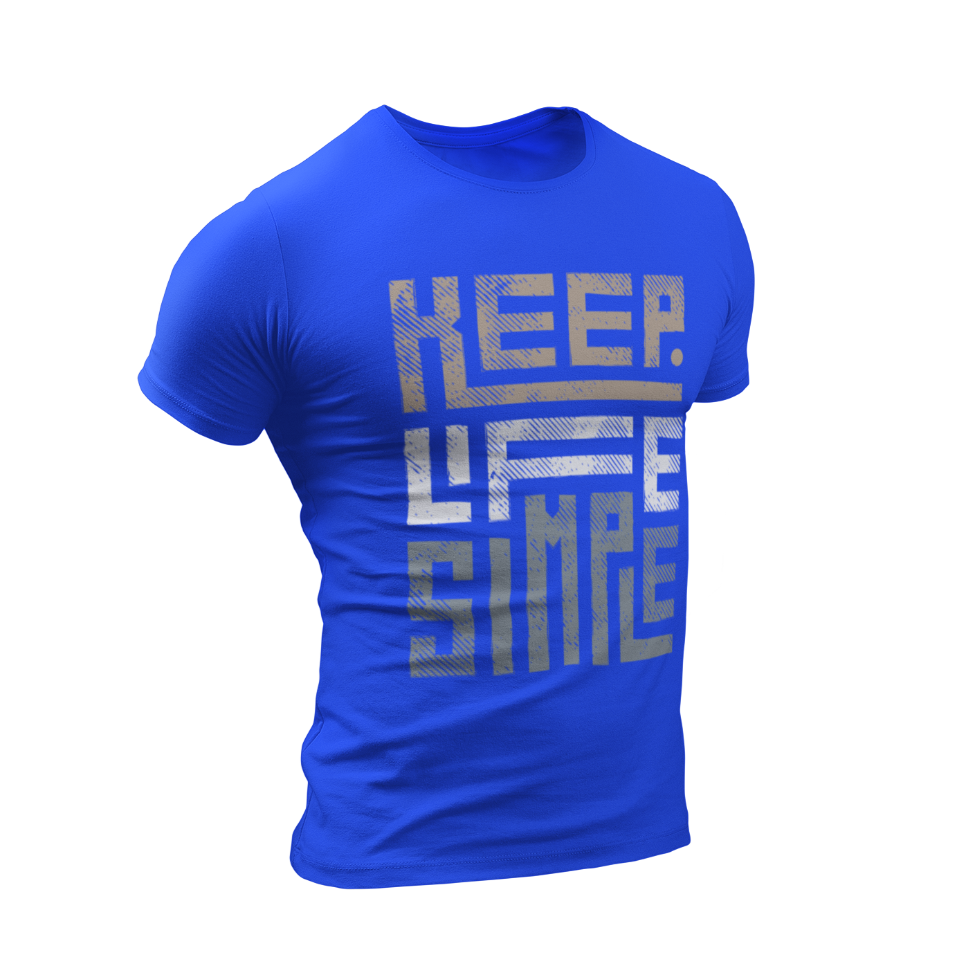 Blue Keep Life Simple Shirt by Made Inc 